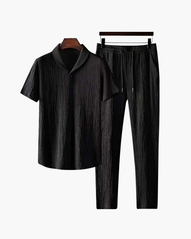 ENSEMBLE POLO ET PANTALON EN COTON CARMONT